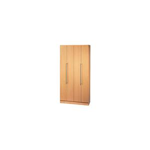 Kast met vouwdeuren JENA, 5 ordnerhoogten, B 1000 x D 420 x H 2004 mm, beukenpatroon