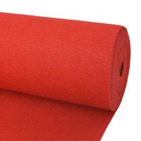 vidaxl Messeteppich Glatt 1x12 m Rot - 