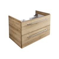 fackelmann MILANO Waschbeckenunterschrank 80 cm, Braun hell-'84202'