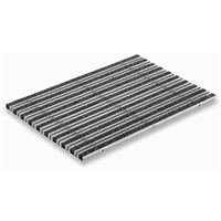 aco 60x40x2cm Eingangsmatte Schuhabstreifer ALU Rips anthrazit + Bürsten Fußmatte Türmatte