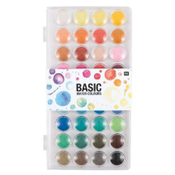 Rico Design Basic Water Colours Wasserfarbkasten 36 Farben