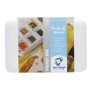 Van Gogh Aquarell Set Naturfarben 12 Näpfchen