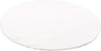 Pergamon Luxus Super Soft Fellteppich Plush Rund weiß Gr. 80 x 80