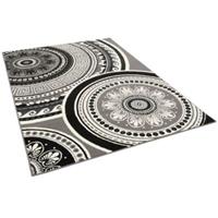 Pergamon Teppich Trendline Mandala schwarz/weiß Gr. 120 x 170