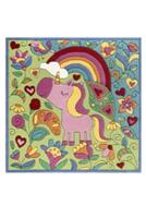 Wecon home Teppichart Lovely Unicorn mehrfarbig Gr. 150 x 150