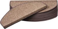 Pergamon Trend Schlinge Stufenmatte Strong (halbrund) 15er-Set braun Gr. 18 x 56