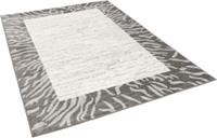 Pergamon Designer Teppich Pastell Ivy Grau Bordüre grau Gr. 80 x 150
