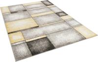 Pergamon Designer Teppich Pastell Ivy Grau Gelb Karo grau/gelb Gr. 80 x 150