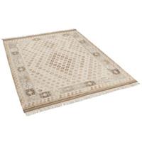 THEKO Natur Teppich Kelim Sumak Bordüre beige Gr. 70 x 140