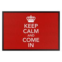 Klebefieber Fußmatte Keep calm and come in II