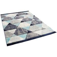 Pergamon Designer Teppich Maui Modern Rauten graublau Gr. 140 x 200