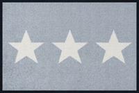 Wash+dry Fußmatte Design Stars grau Gr. 40 x 60