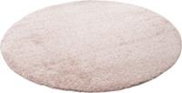 Pergamon Hochflor Langflor Teppich Aloha Rund rosa Gr. 80 x 80