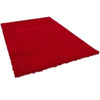 Pergamon Hochflor Langflor Teppich Aloha rot Gr. 60 x 110