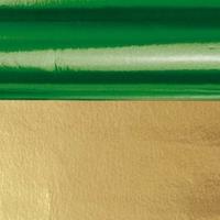 3x rollen knutsel folie groen/goud 50 x 80 cm -