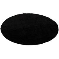 Pergamon Hochflor Langflor Teppich Aloha Rund Teppiche schwarz Gr. 80 x 80