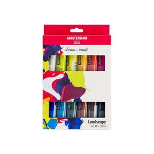 Amsterdam acrylverf tube van 20 ml, etui van 12 stuks, landschap