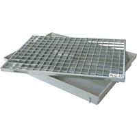 ACO 60x40cm Schuhabstreifer Gitterrost mit Bodenwanne Vario Light Schuhabtreter Fußmatte