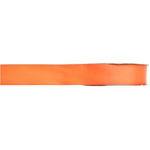 1x Hobby/decoratie oranje satijnen sierlinten 1 cm/10 mm x 25 meter -