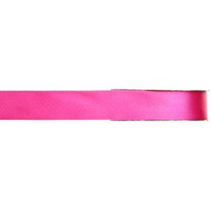 1x Hobby/decoratie fuchsia roze satijnen sierlinten 1 cm/10 mm x 25 meter -