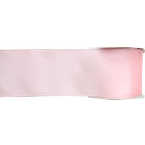 1x Hobby/decoratie roze satijnen sierlinten 2,5 cm/25 mm x 25 meter -