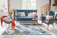 Esprit Teppichart Nilas Haute Kelim blau Gr. 130 x 190