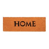 Relaxdays Kokos Fußmatte Home 25x75 cm orange