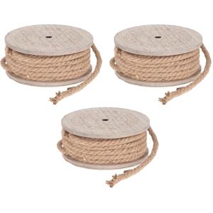 3x Hobby/decoratie touw van jute 700 cm -