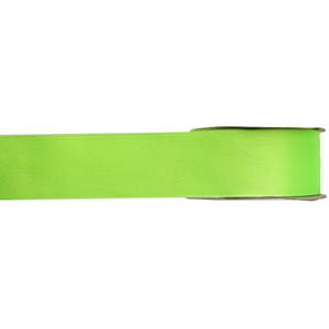 1x Hobby/decoratie lime groen satijnen sierlinten 1,5 cm/15 mm x 25 meter -