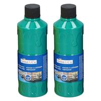 2x Acrylverf / temperaverf fles groen 250 ml -