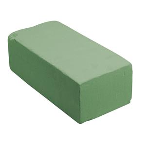 Rechthoekig groen steekschuim/oase nat 20 x 10 x 7 cm -