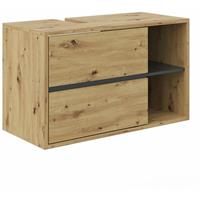 vicco Wachtischunterschrank Viola Eiche Badschrank Waschbeckenunterschrank hängend - 