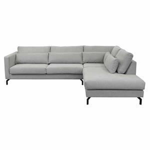 Bo Lundgren Loungebank chaise longue rechts Hög | Bloq lichtgrijs 60 | 2,98 x 2,42 mtr breed