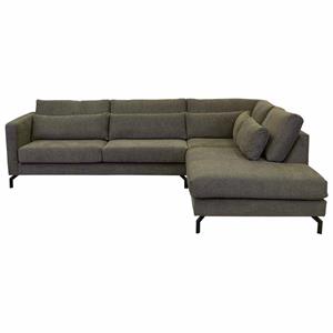 Bo Lundgren Loungebank chaise longue rechts Hög | Silent Taupe 12 | 2,98 x 2,42 mtr breed