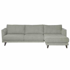 Bo Lundgren Loungebank Häftigt chaise longue rechts | Bloq lichtgrijs 60 | 2,62 x 1,50 mtr breed