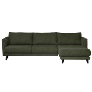 Bo Lundgren Loungebank Häftigt chaise longue rechts | Bloq Forest groen 162 | 2,62 x 1,50 mtr breed