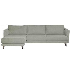 Bo Lundgren Loungebank Häftigt chaise longue links | Bloq lichtgrijs 60 | 1,50 x 2,62 mtr breed