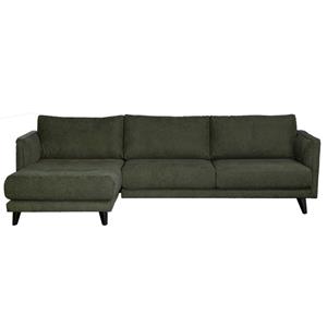 Bo Lundgren Loungebank Häftigt chaise longue links | Bloq Forest groen 162 | 1,50 x 2,62 mtr breed