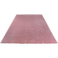 misento Teppich Shaggy 55 x 110 cm Rosa weich Schlafzimmer Wohnzimmer Hochflor - 