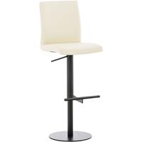 clp Barhocker Cadiz Kunstleder-creme-Schwarz