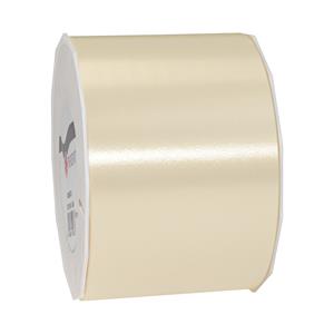 1x hobby/decoratie beige satijnen sierlinten breed 9 cm/90 mm x 91 meter -