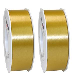 3x hobby/decoratie bronzen satijnen sierlinten 4 cm/40 mm x 91 meter -