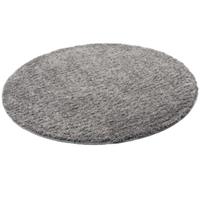 Snapstyle Luxus Hochflor Langflor Teppich Milano Rund grau Gr. 100 x 100
