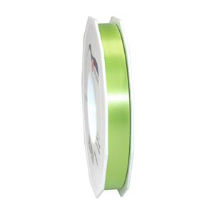 1x hobby/decoratie lime groen satijnen sierlinten 1,5 cm/15 mm x 91 meter -