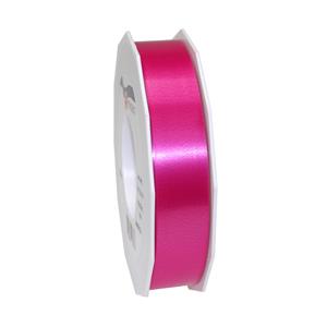 1x hobby/decoratie fuchsia roze satijnen sierlinten 2,5 cm/25 mm x 91 meter -