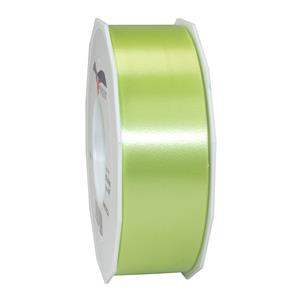 1x hobby/decoratie lime groen satijnen sierlinten 4 cm/40 mm x 91 meter -