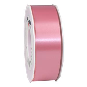 1x hobby/decoratie roze satijnen sierlinten 4 cm/40 mm x 91 meter -