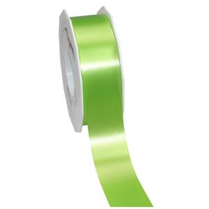 1x hobby/decoratie groene satijnen sierlinten 4 cm/40 mm x 91 meter -