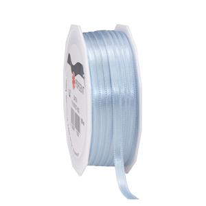 1x Luxe hobby/decoratie lichtblauwe satijnen sierlinten 0,6 cm/6 mm x 50 meter -