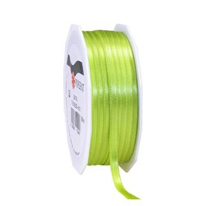 1x Luxe hobby/decoratie lime groen satijnen sierlinten 0,6 cm/6 mm x 50 meter -